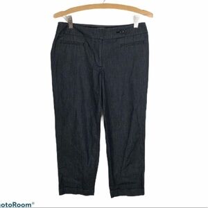 Loft Julie Fit Blue Cropped Jean Pants Sz 2